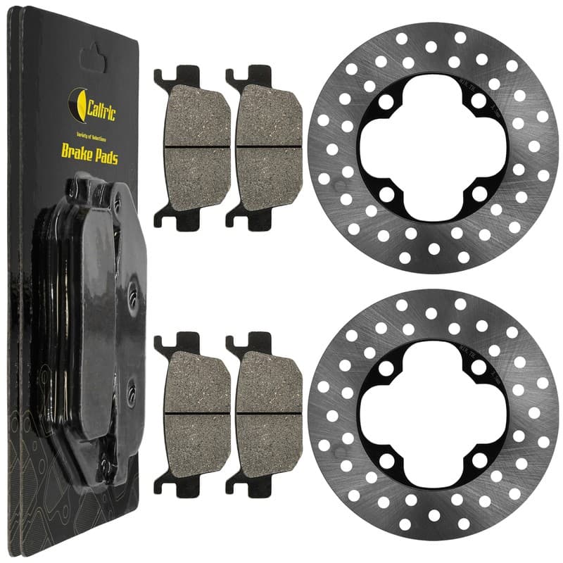 Front Left & Right Brake Disc w/ Pads Honda FourTrax Rincon TRX680FA 2006-2014