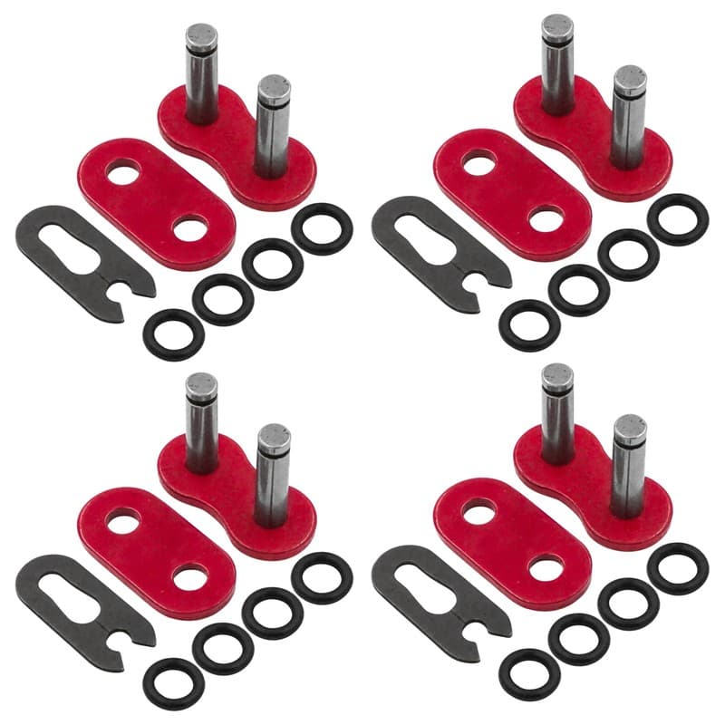 Caltric 525 Chain Master Link For Motorcycle Bike ATV Connecting Link Red