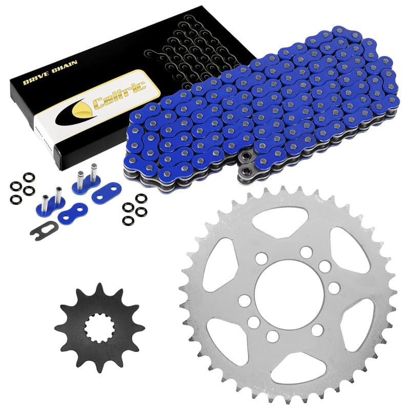Blue O-Ring Drive Chain & Sprockets Kit for Suzuki LT250S Quadsport 250 1989 90