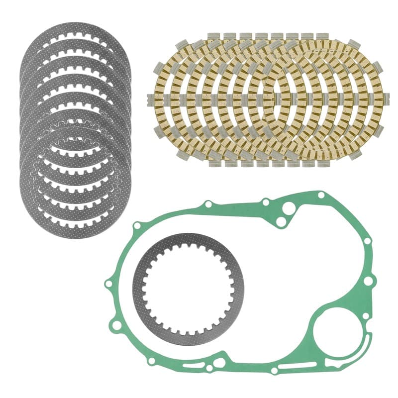 Clutch Friction Steel Plates and Gasket Kit for Yamaha XVS1100 V-Star 1100 99-09