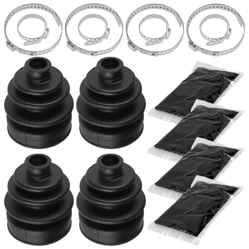 2 Front Axle Outer And Inner CV Boot Kit for Kawasaki Prairie 650 KVF650 2002 03