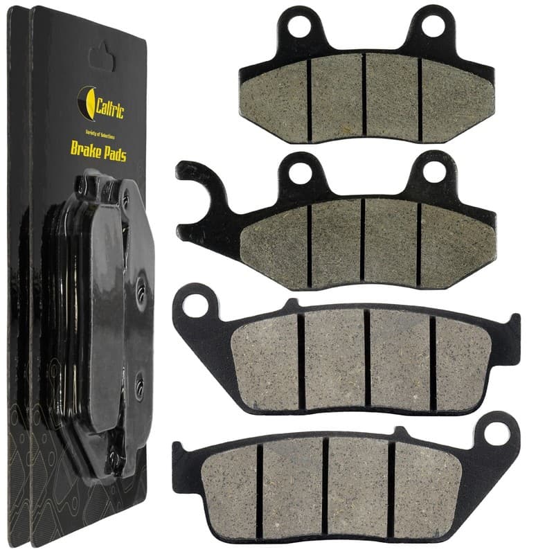 Caltric Front and Rear Brake Pads for Triumph Scrambler / Scrambler EFI 2007-19