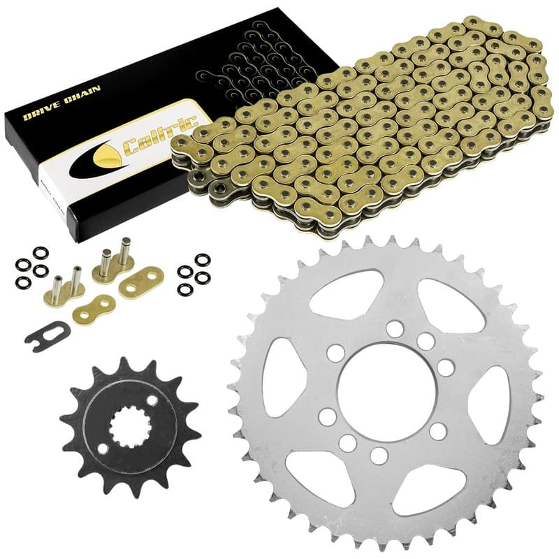 Gold O-Ring Drive Chain & Sprockets Kit for Suzuki LT-Z400 Quadsport 2003-2008