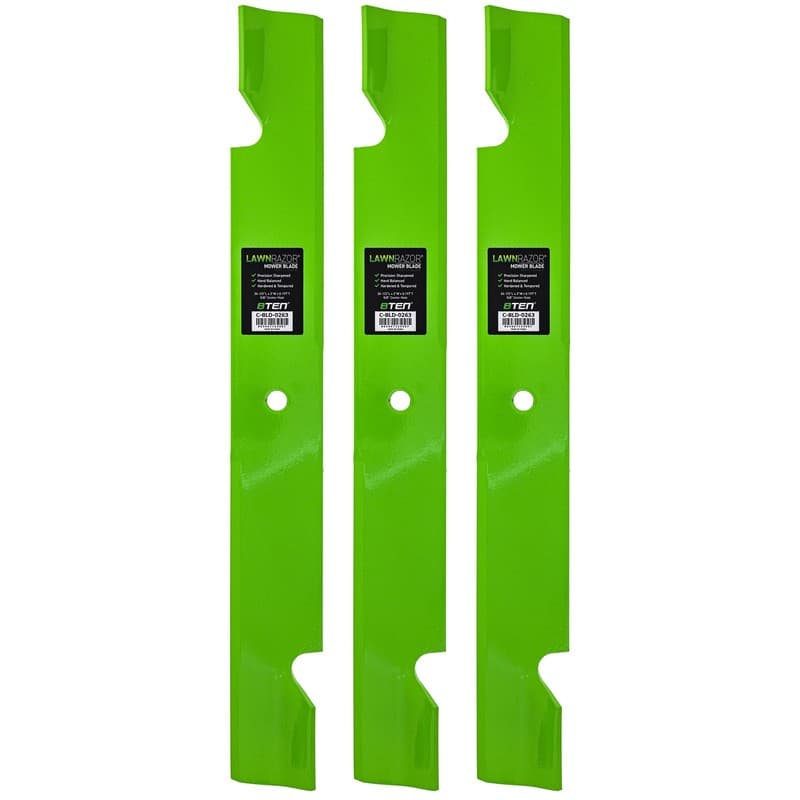LawnRAZOR Blade for Exmark Lazer Z 72 Inch 103-2531-S Notched High Lift 3 Pack