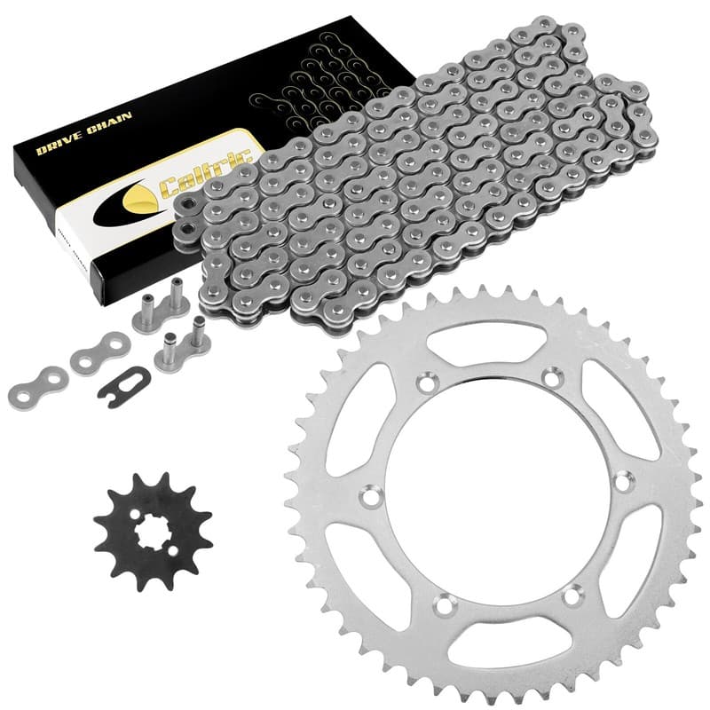 Drive Chain & Sprockets Kit for Kawasaki KX125 1990 1991