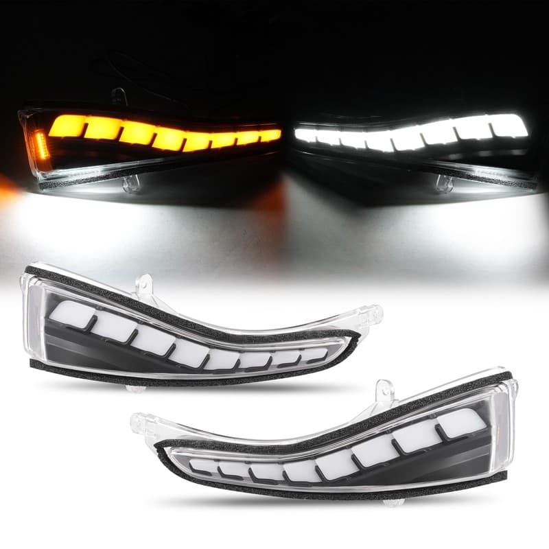 For Infiniti Q50 Q60 2014-2021 LED Side Mirror Light Sequential Turn Signal DRL