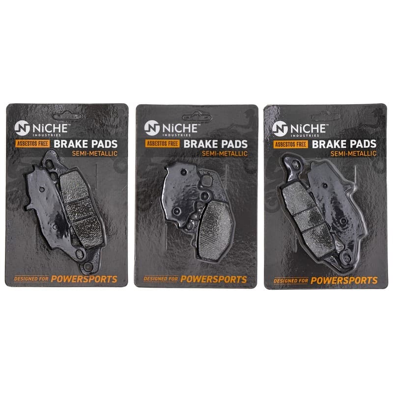 Brake Pad Set for Kawasaki Ninja 650R Z750S Versys 650 Front Rear Semi-Metallic