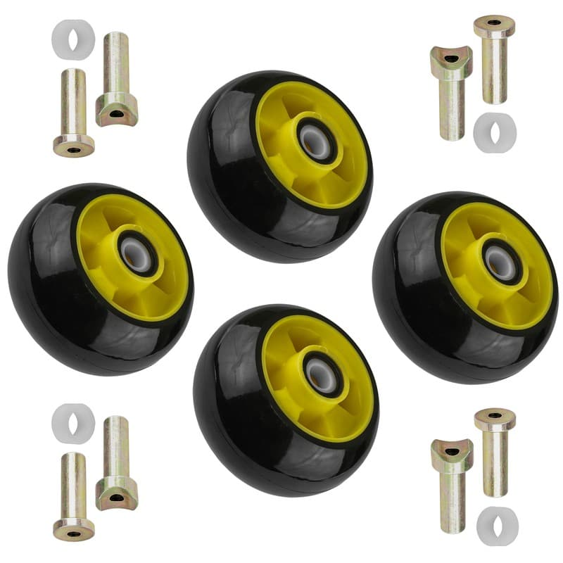 4 Deck Wheel Kit fits John Deere X330 X350 X354 X370 X380 with 48" Deck AM125172