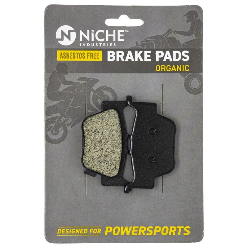 NICHE Brake Pad Set for Honda 06435-HN8-016 Rear Center Organic Pioneer Rincon