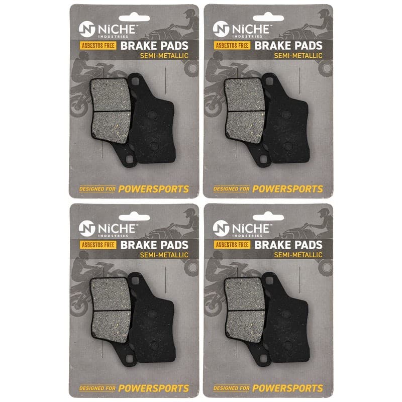 Brake Pad Set for Ski-Doo GSX 600 Summit Renegade X Rear Semi-Metallic 4 Pack