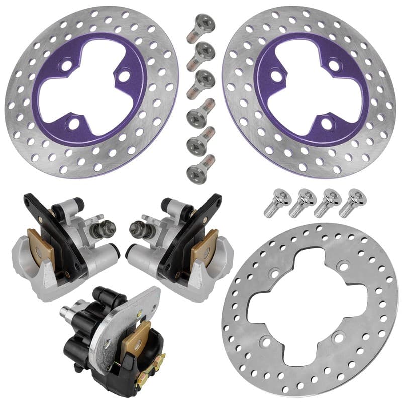 Rear & Front Brake Disc w/Bolt & Caliper for Honda Fourtrax 400 TRX400EX 2005-08