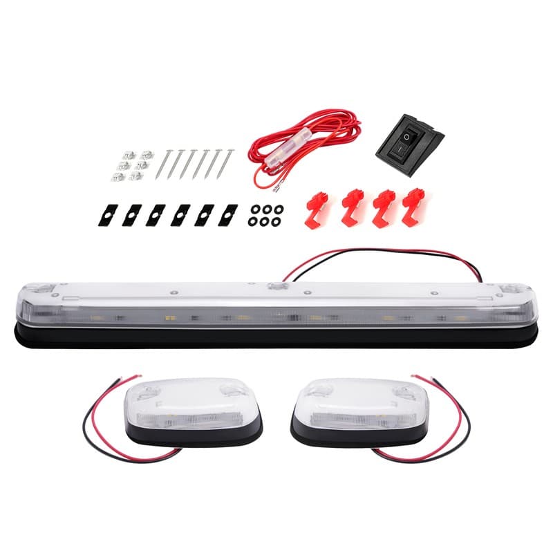 For Chevy Silverado Sierra 2500 3500 2007-21 Set of 3 LED Cab Roof Marker light