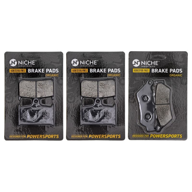 NICHE Brake Pad Set for Triumph Rocket III Touring Roadster Front Rear Organic
