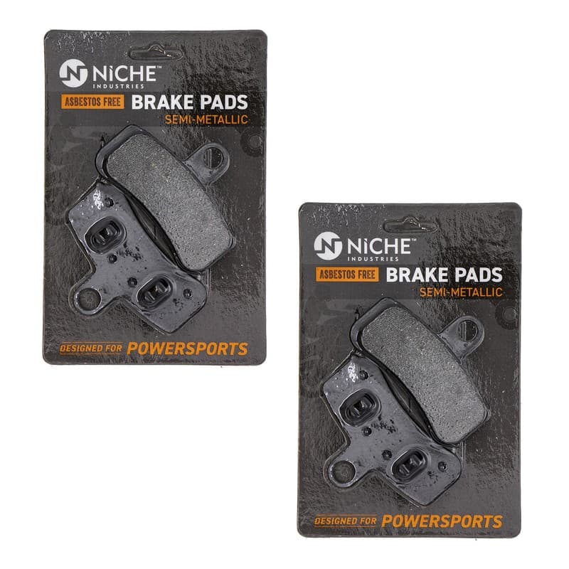 Brake Pad Set for Harley-Davidson Dyna Softail Front Semi-Metallic 2 Pack