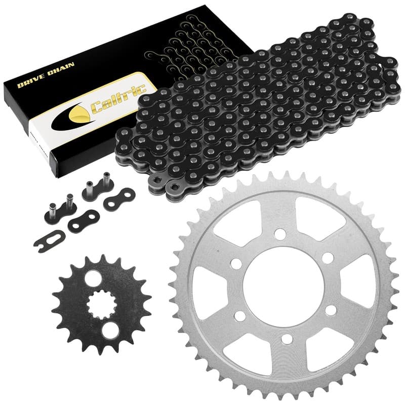 Black Drive Chain And Sprocket Kit for Kawasaki Ninja ZX-12R ZX1200 2000-2006