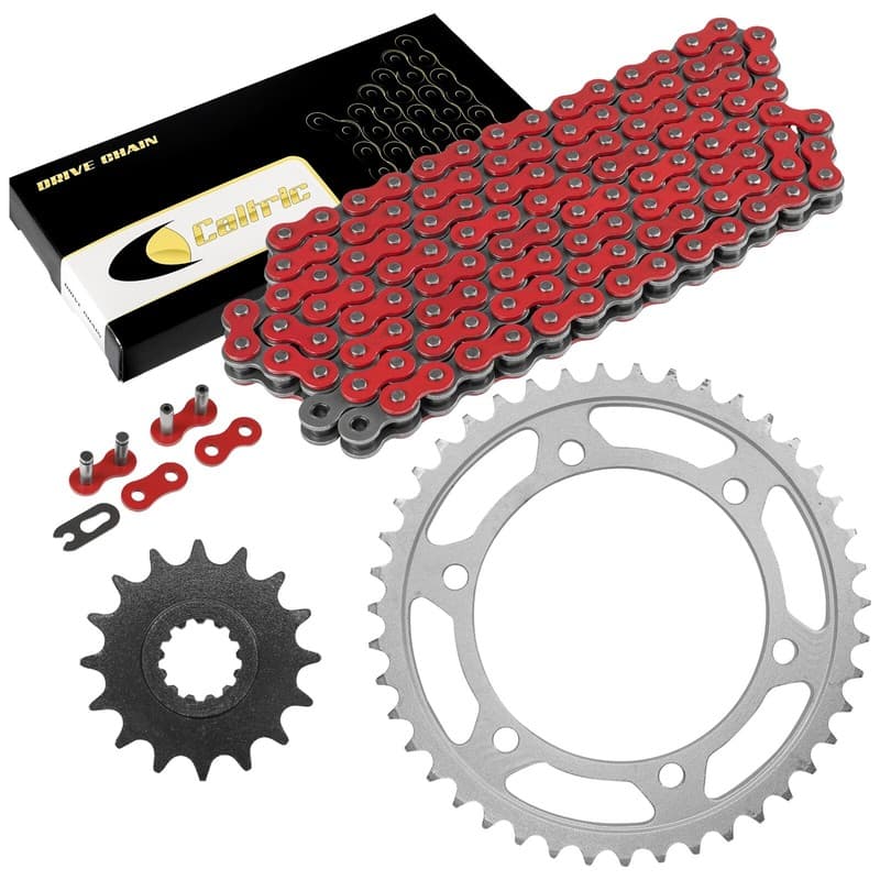 Red Drive Chain And Sprocket Kit for Yamaha YZF-R1 1998-2003 530-Chain Type