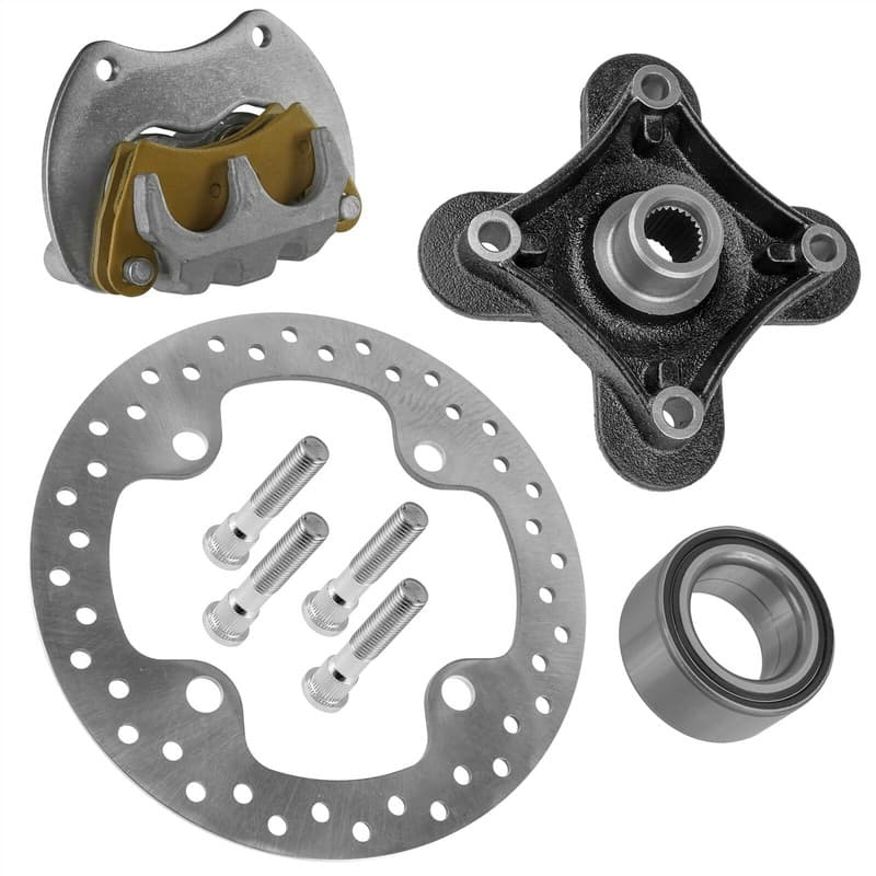 Rear Left Brake Caliper & Disc w/ Wheel hub For Polaris RZR XP 1000 2014-2017