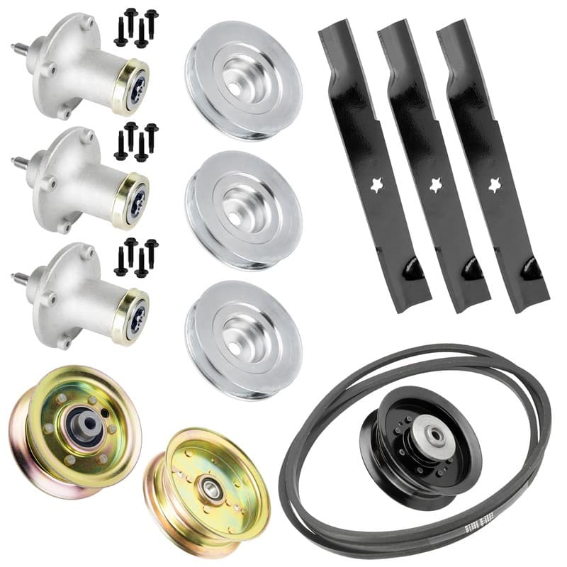 52" Spindle Pulley Blade Belt Kit for Husqvarna GTH3052TF GTH3052TDF GTH27V52LS