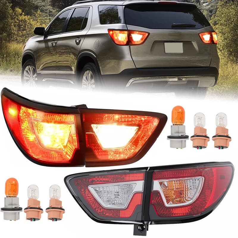 Left and Right Inner and Outer Tail Light Brake Light For Chevy Traverse 2013-17