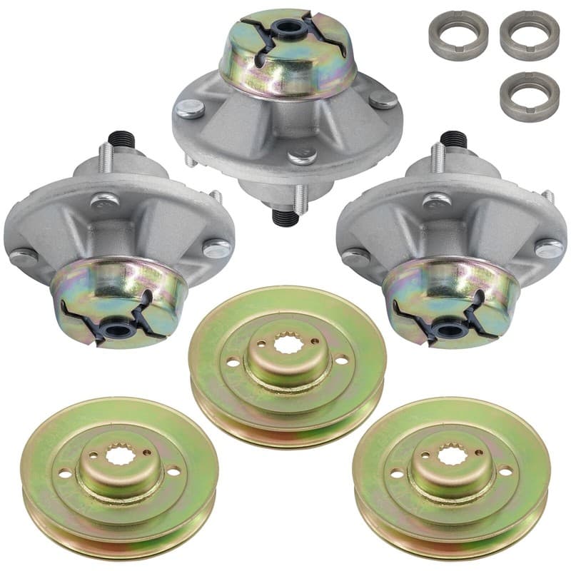 Caltric Spindle Assembly W/Pulley Deck 48" 54" For John Deere Z425 Z435 Z445
