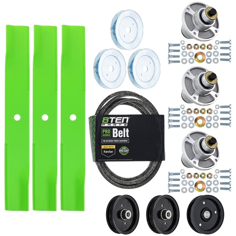 8TEN Deck Rebuild Kit for Hustler Raptor SD 54-Inch 607418 601124 604817 604664