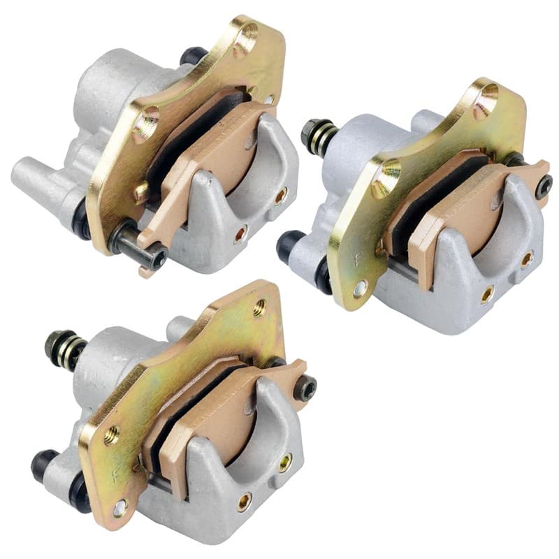 Front Rear Brake Caliper W/ Pad For Can-Am Outlander Max 800 4X4 2006 2007-2012