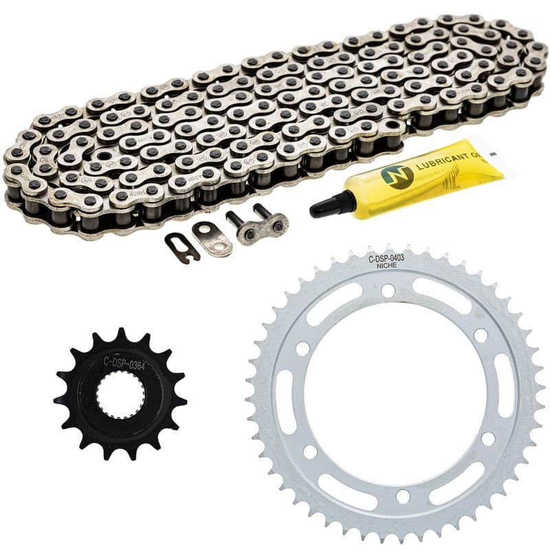 NICHE Sprocket Chain Set for Yamaha XT250 15/48 Tooth 428 Front Rear Kit