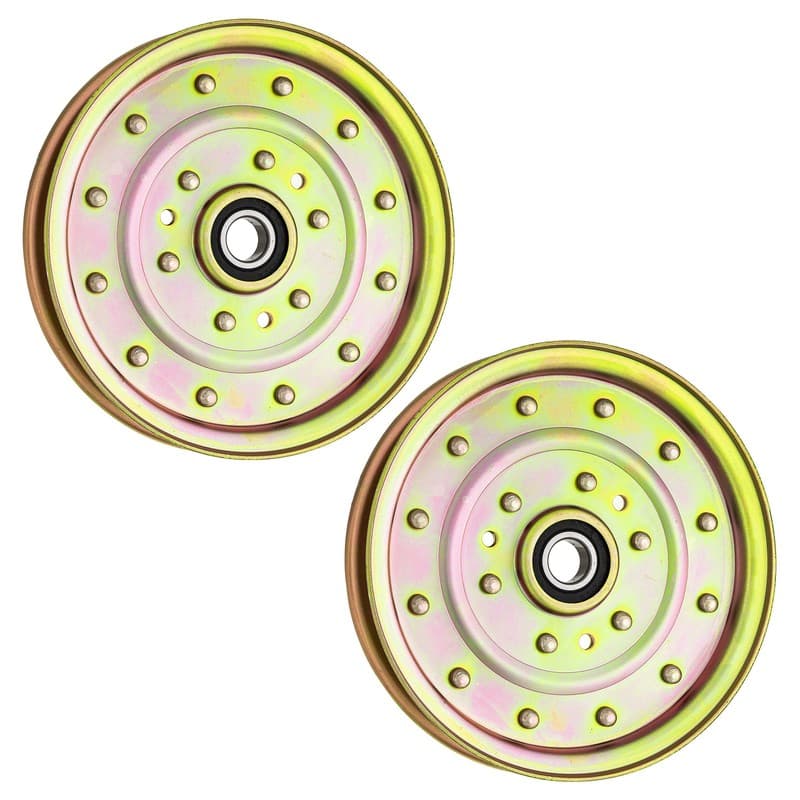 Flat Idler Pulley Set for Toro side 72 discharge TURBO force Z-Master 2-Pack