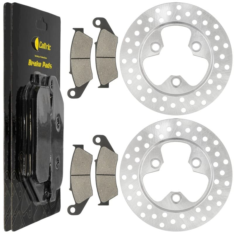 Front Left Right Brake Disc w/ Pads for Honda TRX450R Sportrax 450 2x4 2004-2005