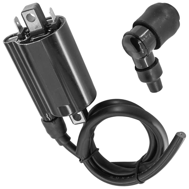 Ignition Coil w/ Spark Plug Boot Cap For Kawasaki Mule 4000 KAF620 2009-2023