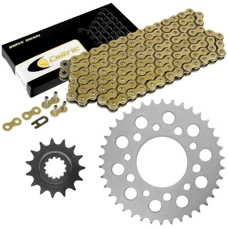 Drive Chain & Sprockets Kit fits Honda CB750 Nighthawk 750 1991-2003 / Gold
