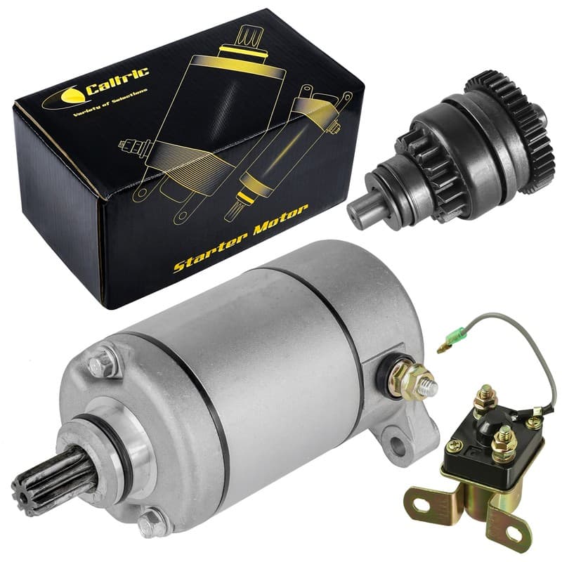 Starter Drive & Relay Solenoid for Polaris Scrambler 500 1997 1998 1999 2000-02