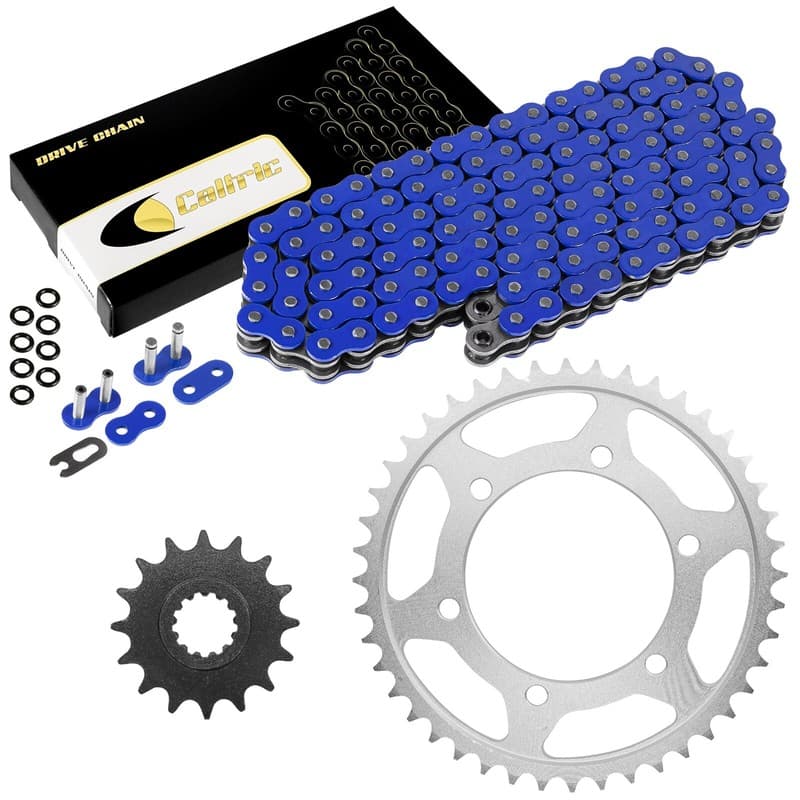 Blue O-Ring Drive Chain & Sprockets Kit for Yamaha FZ1 FZS1000 2001-2005