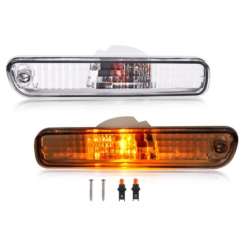 For Honda Accord Coupe 94-02 Prelude 92-96 Rear Bumper Side Marker Light W/bulbs