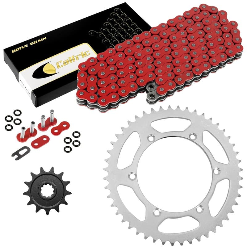 Red O-Ring Drive Chain & Sprockets Kit for Suzuki RM-Z250 RMZ250 2004 2005 2006