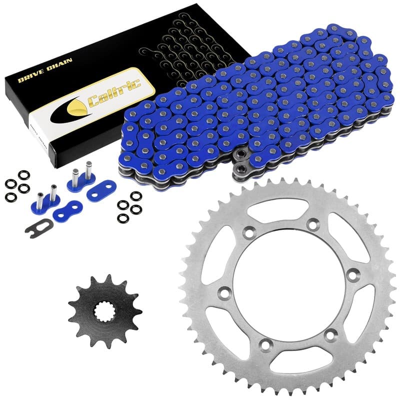 Blue O-Ring Drive Chain & Sprockets Kit for Yamaha YZ125 2002 2003 2004