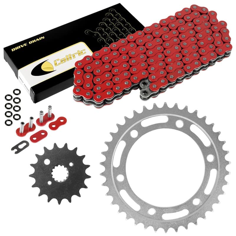 Red O-Ring Drive Chain & Sprockets Kit for Suzuki TL1000S 1997 1998 1999 2000