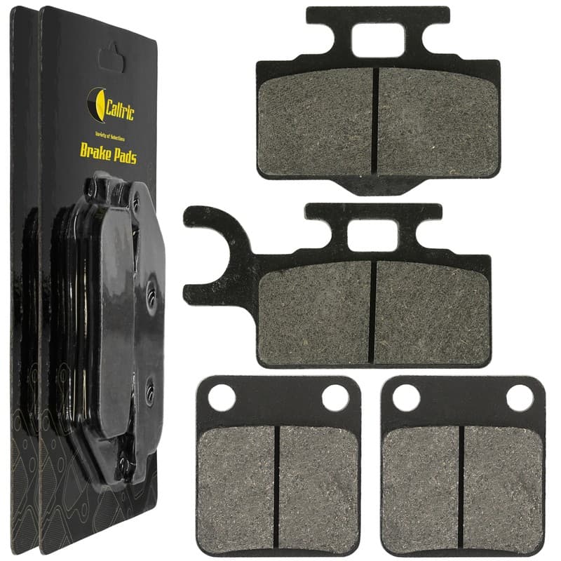 Caltric Front and Rear Brake Pads for Kawasaki KL110 KSR110 2003-2015