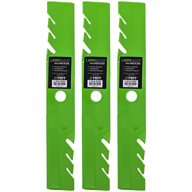 LawnRAZOR Blade for Exmark Lazer Z 48 Inch Deck 103-6396 Toothed 3 Pack