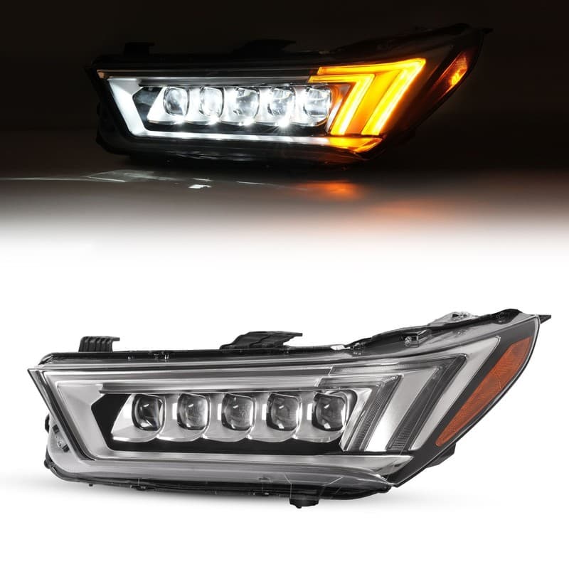 For 17-20 Acura MDX Driver Left Side FULL LED Headlight Headlamp Assembly Chrome