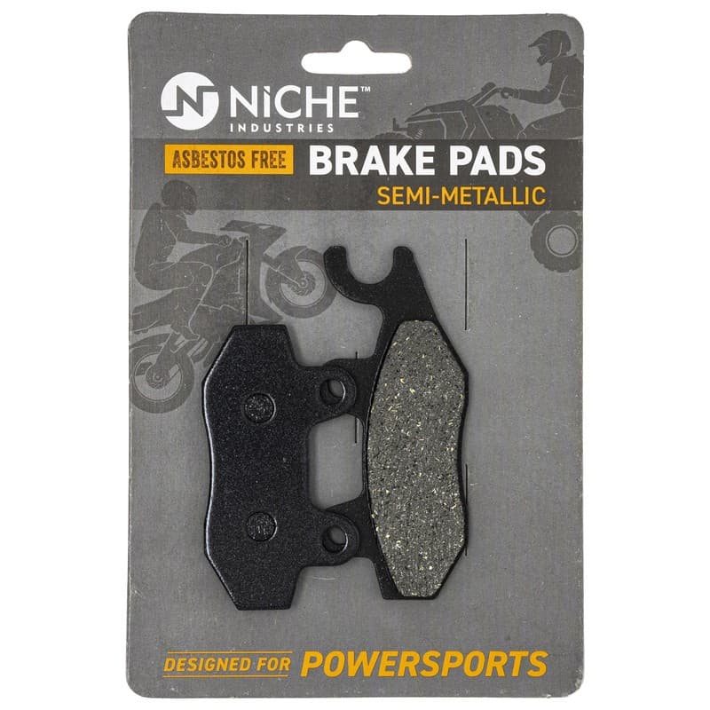 NICHE Brake Pad Set for Yamaha YFZ450R YFZ450 YFZ450V Front Left Semi-Metallic