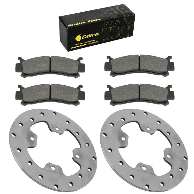 Caltric Front Brake Discs & Pads For Honda Pioneer 1000 SXS1000M3 16-2025