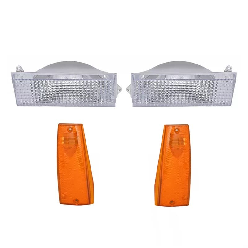 Bumper Turn Signal & Side Marker Lights For Jeep Cherokee Base Comanche 1984-96