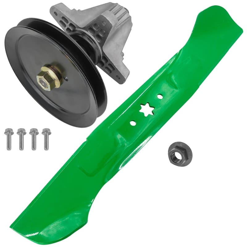 Spindle Assembly with Pulley Blade For Cub Cadet RZT-LX46 RZT-S46 Zero-Turn