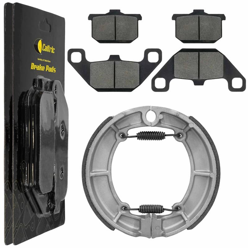 Front Brake Pads & Rear Brake Shoes for Kawasaki VN750 Vulcan 750 1986-2006