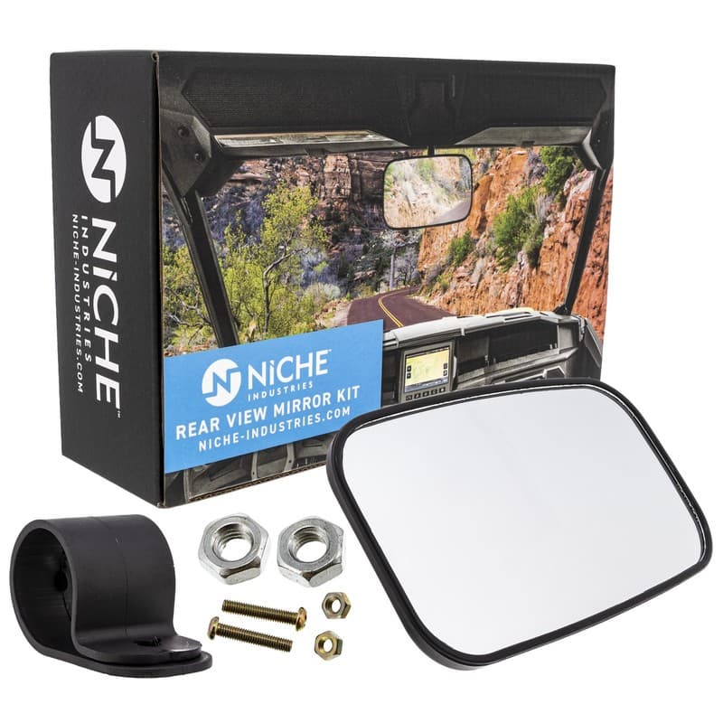 NICHE Rear View Mirror for Polaris Ranger RZR XP Crew 570 700 800 900 1000 Black