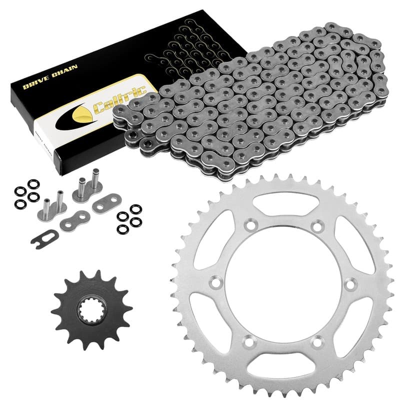 Steel O-Ring Drive Chain & Sprocket Kit for Suzuki DR350 1990 1991 1992 1993