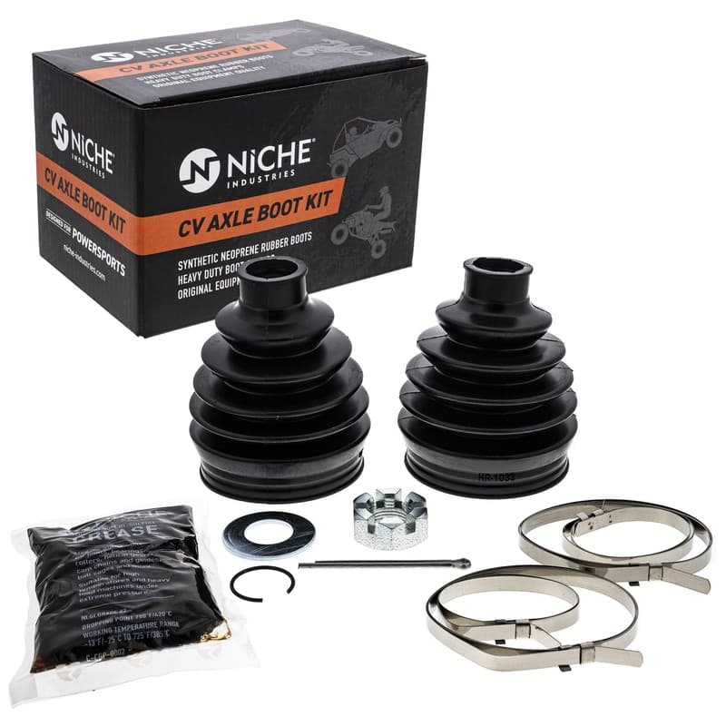 NICHE Front CV Axle Boot Kit for Polaris 2204107 Ranger 900 800 Crew XP
