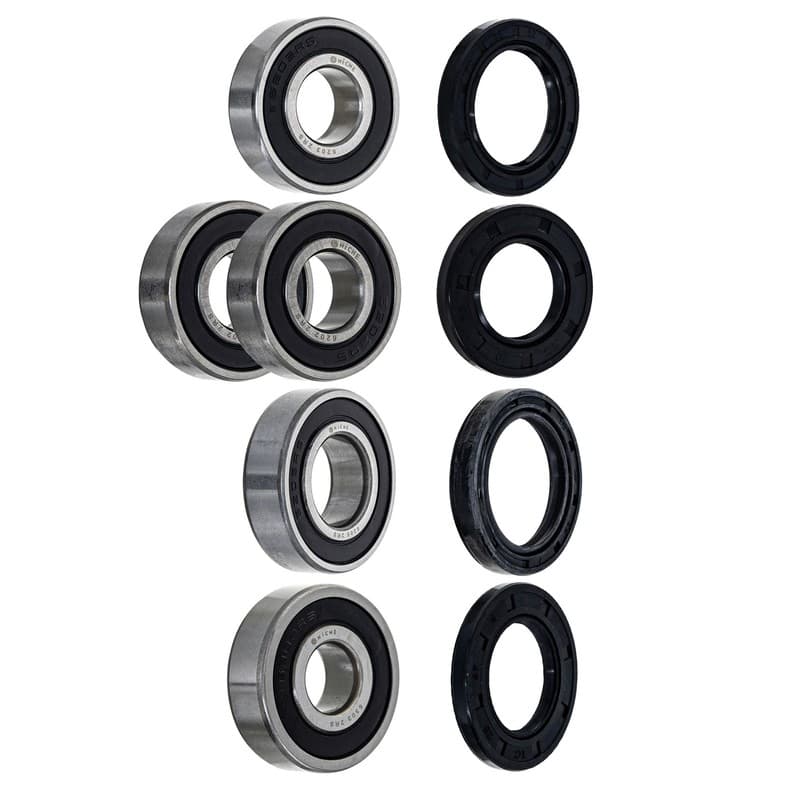 NICHE Wheel Bearing Seal Kit for Kawasaki EX500 Ninja 6203-2RS 6202-2RS 6205-2RS