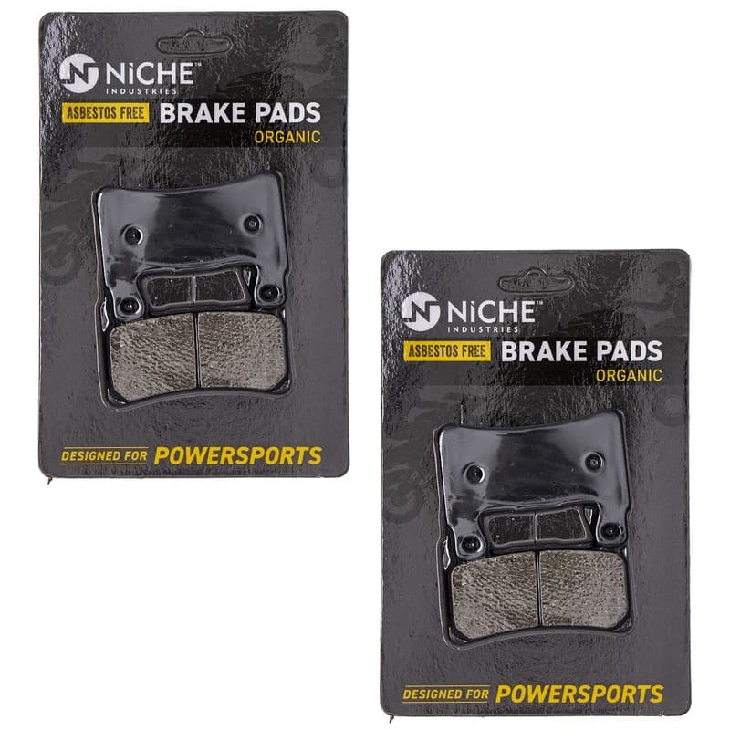 NICHE Brake Pad Set for Honda CBR600RR Kawasaki Ninja Front Organic 2 Pack